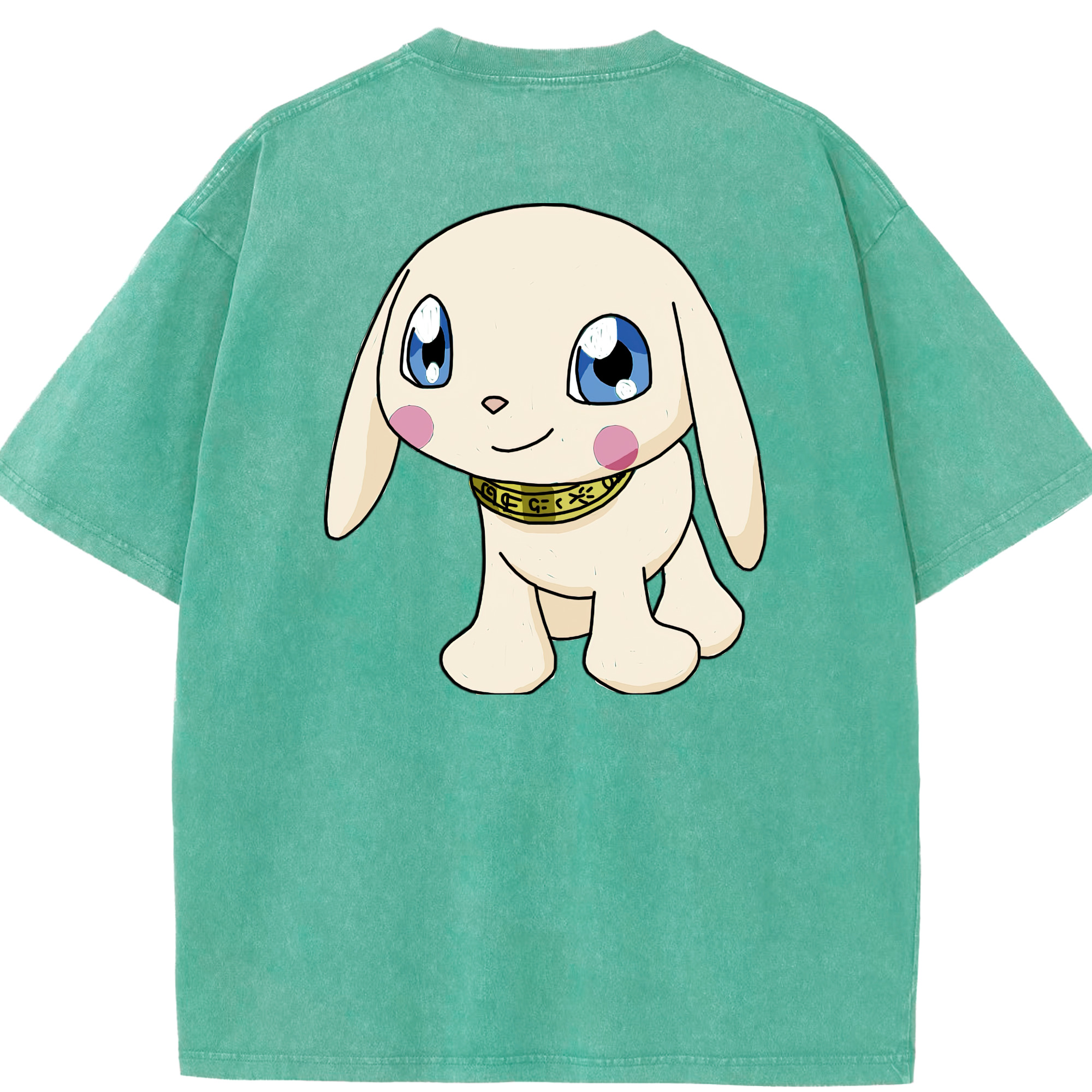 （画像用） Digimon デジタルモンスター/デジモン 綿100% ヴィンテージ風 半袖Tシャツ（背面プリント）